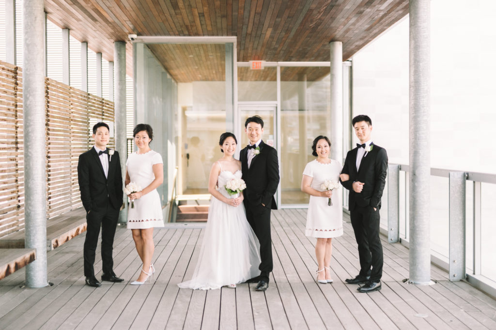Bridal party photo at Canada's National Ballet School