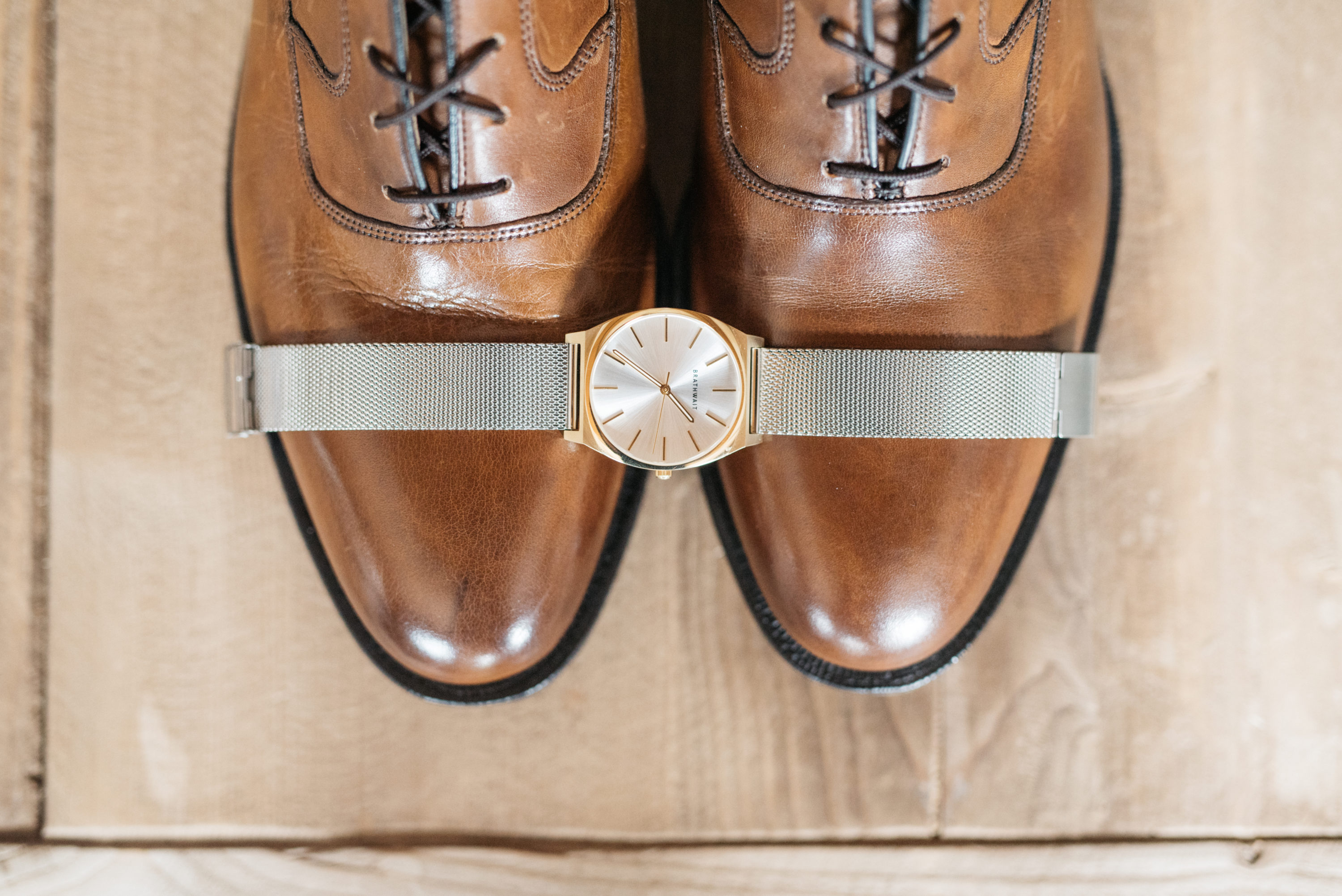 Watch and shoes - Groom wedding details