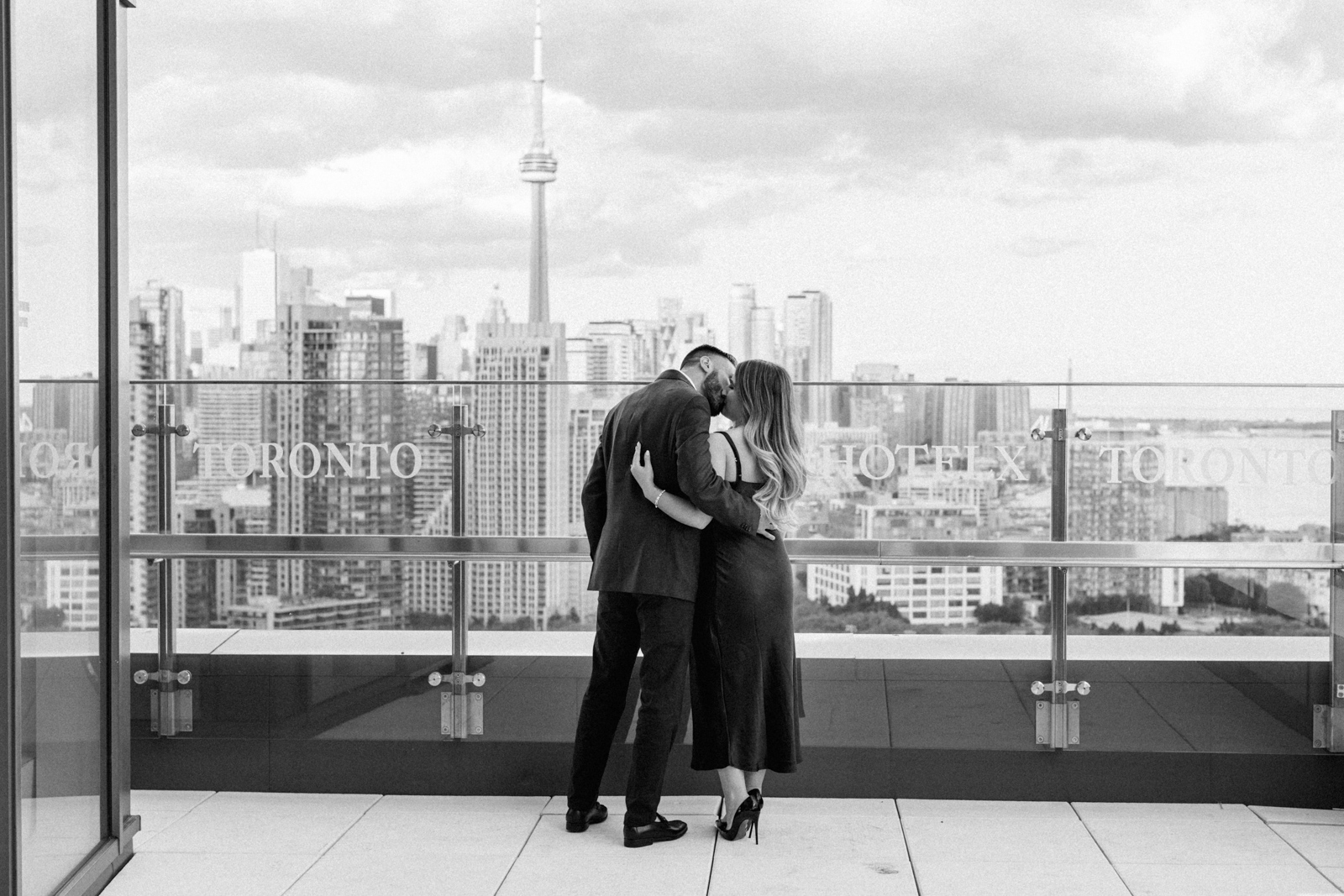 Hotel X proposal photos on the balcony