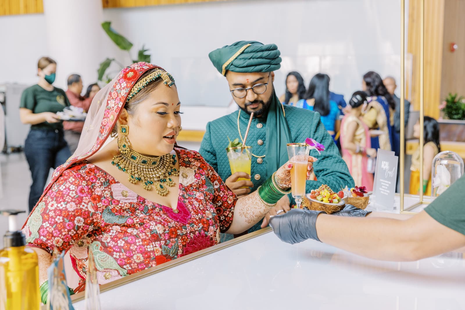 Cultural wedding and cocktails