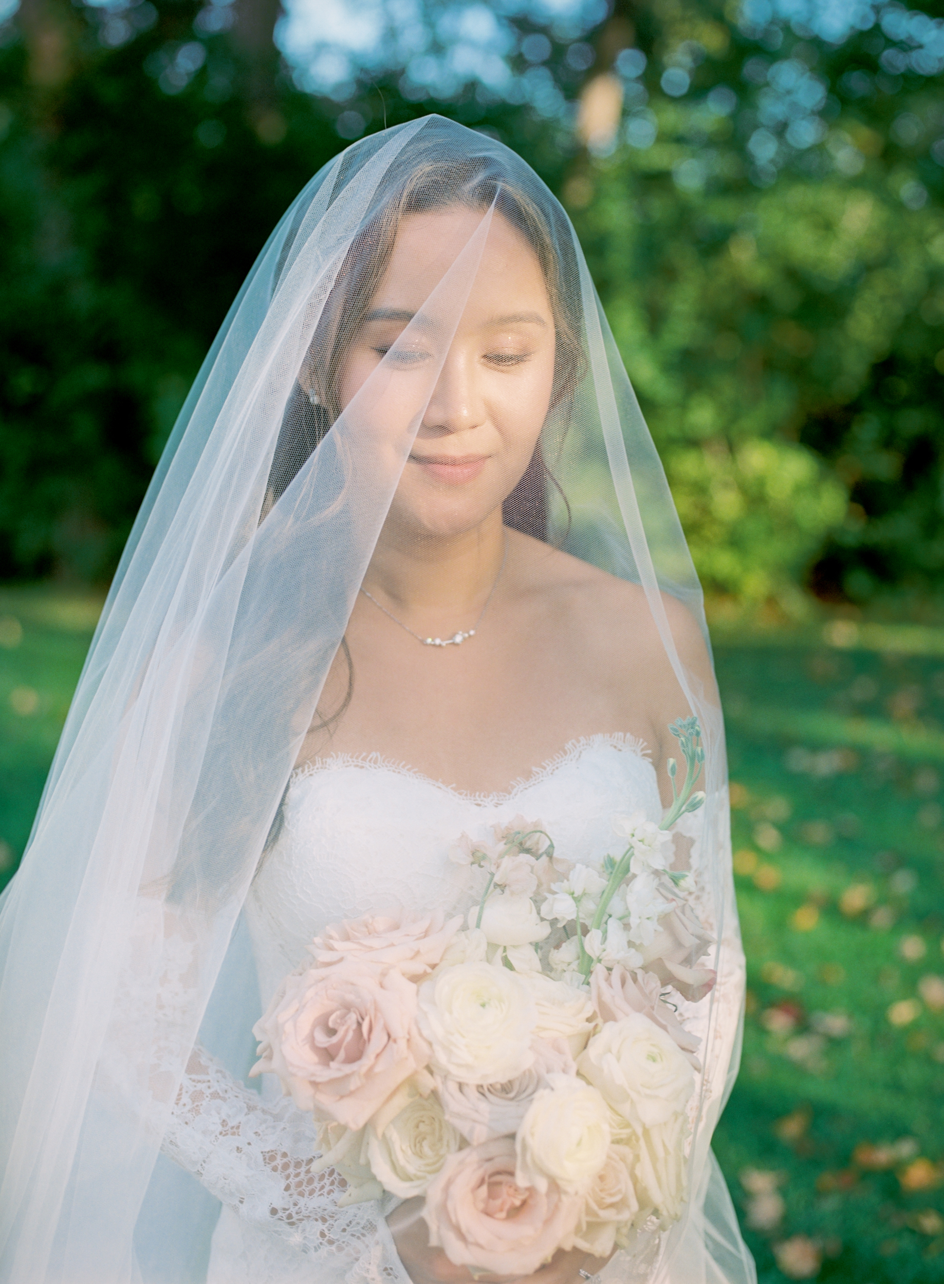 Film photograph of bride 